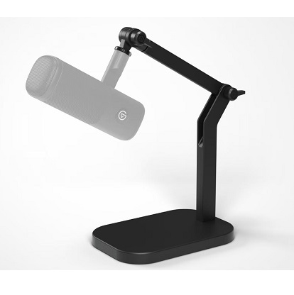 מעמד שולחני גמיש למיקרופון אולפן עד 1 קילו שחור אלגטו Elgato Wave Desk Stand Black Studio Mounting Arm Support up to 1kg